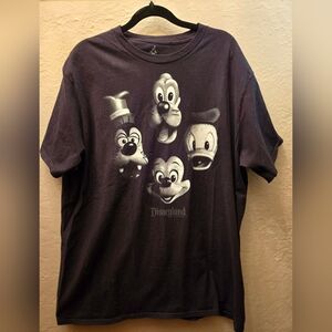 Disneyland Resort Mickey Goofy Donald Graphic T Shirt Unisex Size 2XL